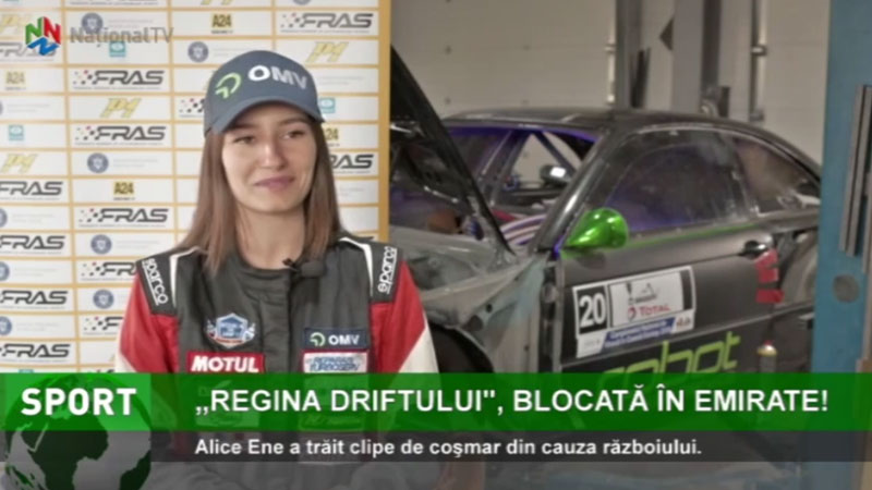National TV: Regina Driftului blocata in Emirate, FRAS